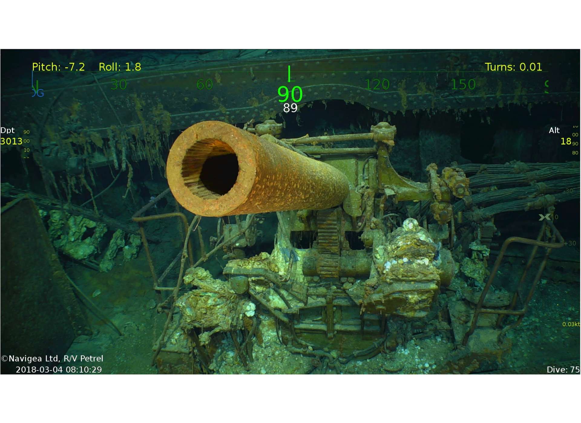 Research Vessel Discovers USS Lexington That Was Sank at Coral Sea